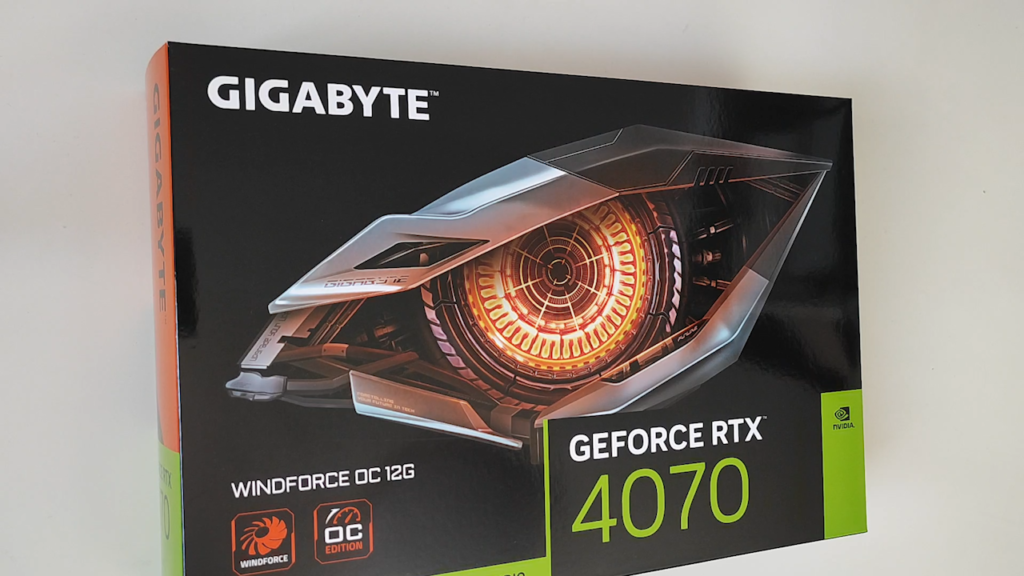 NVIDIA　GeForce RTX 4070(GIGABYTE　WINDFORCE OC 12G)